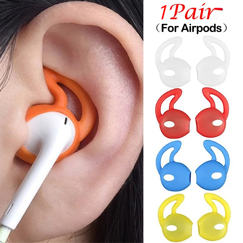 1Pair Soft Silicone Protective Earhooks For AirPods Anti-slip