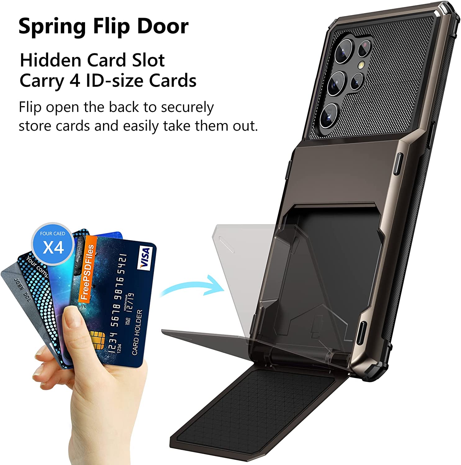 Samsung Galaxy S23 Ultra Wallet Case with Credit Card Holder