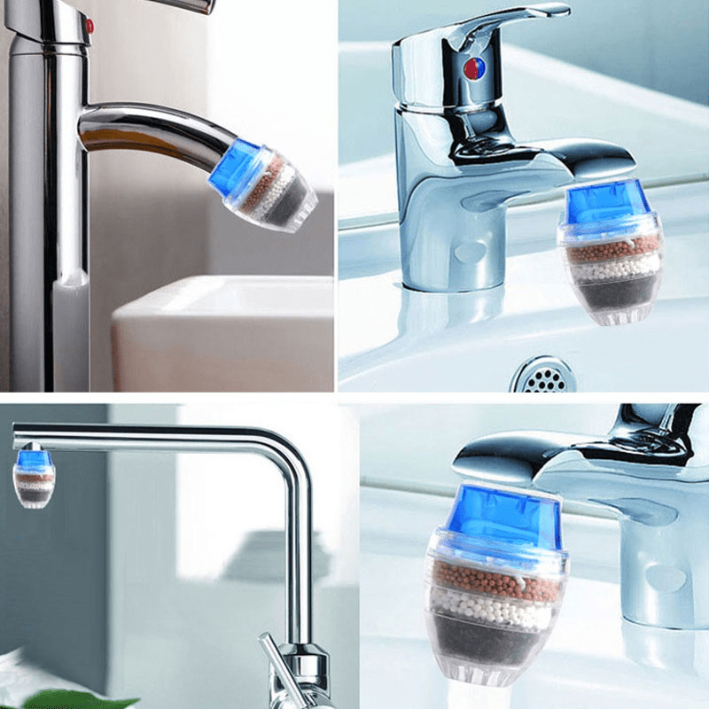 1pc new home tap water faucet filter purifier multi layer silt strainer clarifier cleaner device saving home kitchen bathroom accessories details 4