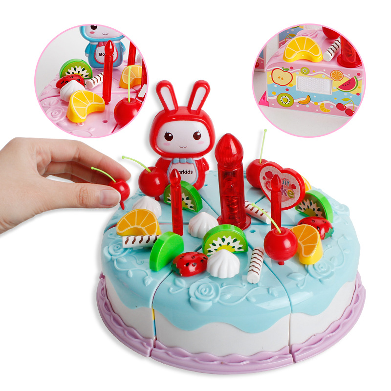 Shop Generic Plastic Kitchen Food Fruit Birthday Cake, Set of 38pcs |  Dragon Mart UAE