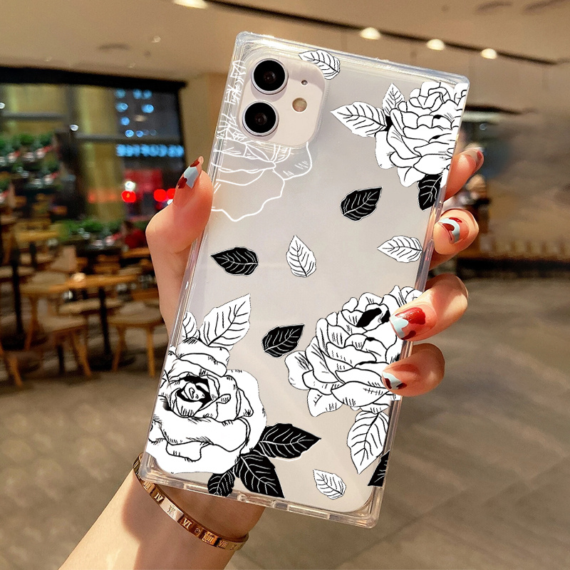 

Crape Myrtle Graphic Pattern Anti-fall Silicon Phone Case For Iphone 14, 13, 12, 11 Pro Max, Xs Max, X, Xr, 8, 7, 6, 6s Mini, Plus