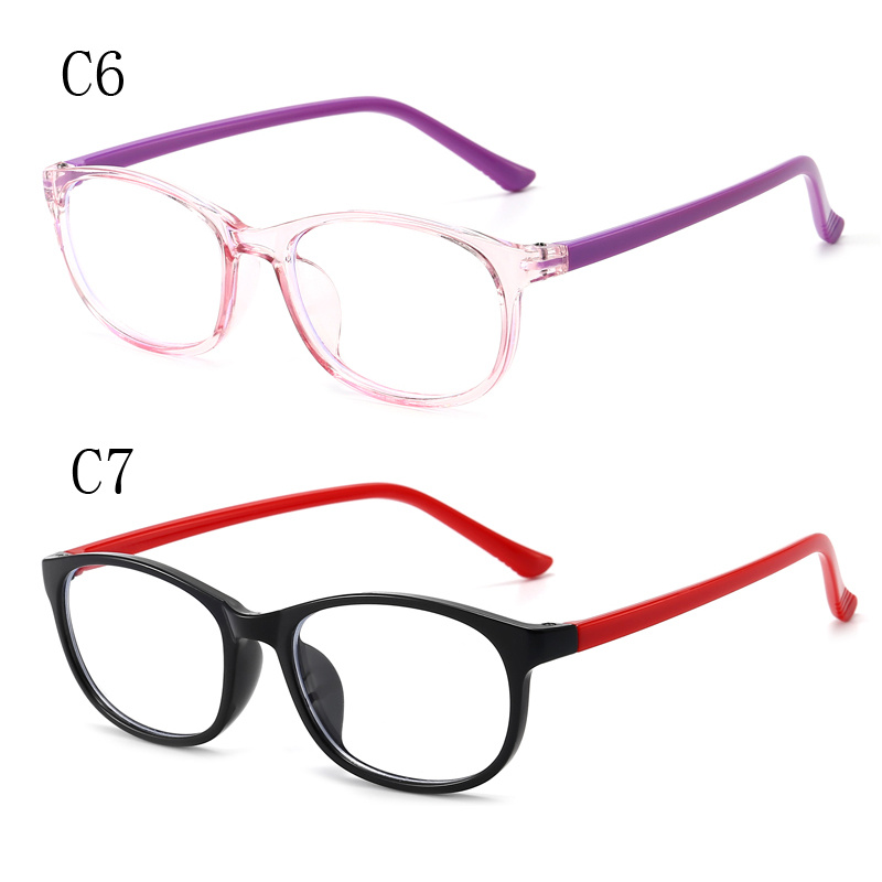 1pc Kids Ultra Light Silicone Eye Protection Anti-Blue Light Universal Glasses Frame,Temu