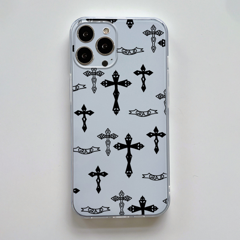 Cross Design Protective Mobile Phone Case For Iphone 14 13 12 11 Xs Xr X 7  Mini Plus Pro Max - Temu Bahrain