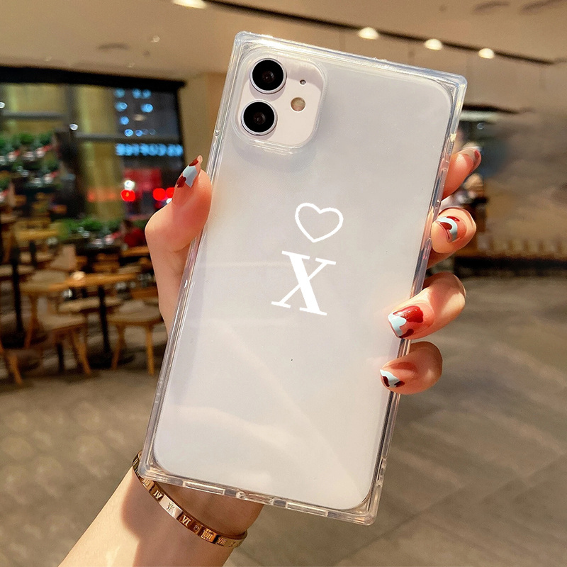 Plain Color Phone Case Iphone Xr Cute Bling Heart Design - Temu