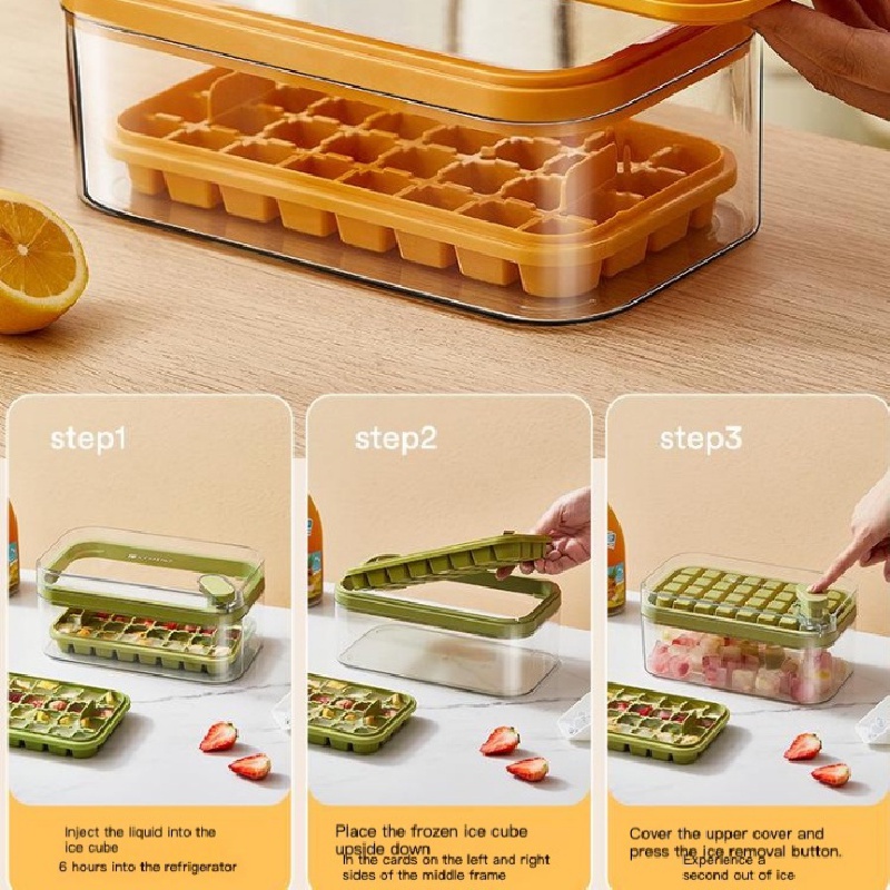 Kitchen Accessories Square Ice Block Mold for Household Kitchen Silicone Ice  Tray Silicone Ice Mold Ice Box Making Ice Box Cover - AliExpress