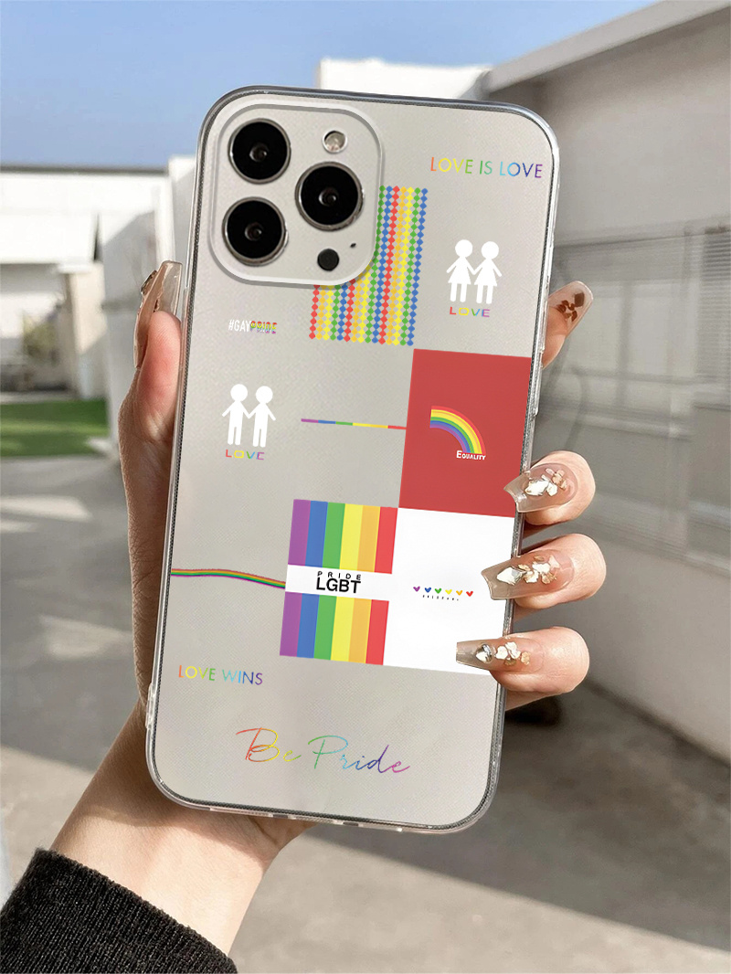 Rainbow Love Clear Phone Case - Fits iPhone 6/7/8/SE