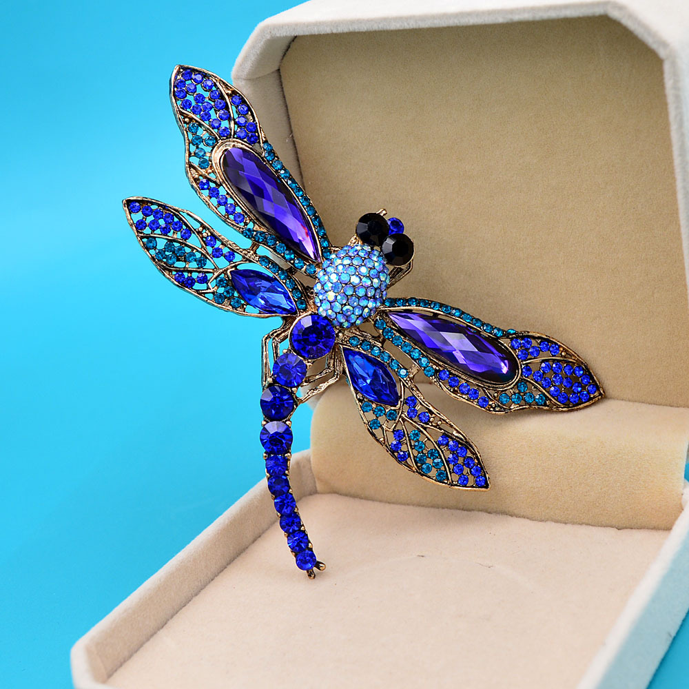 Dragonfly Brooch. Crystal Brooch.brooch for Women.wedding Gift