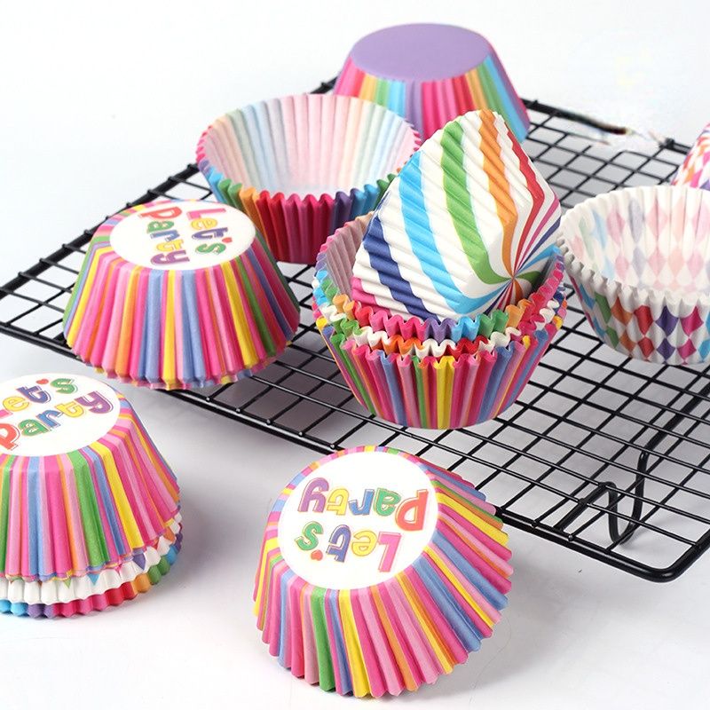 100pcs Mini Paper Cupcake Liners Paper Baking Cups Cupcake Wrappers Muffin  Baking Cup Liners for Desserts & Candies Cupcake Liner(4) : : Home