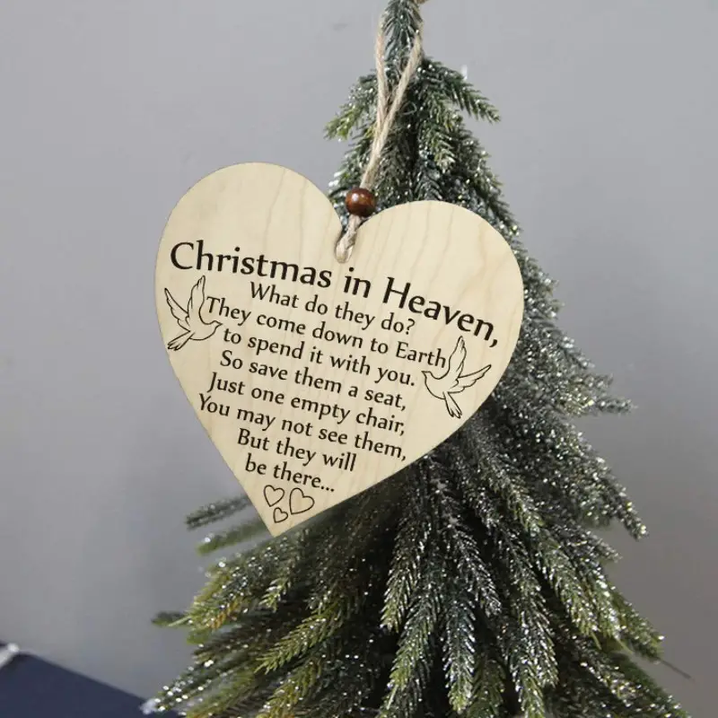 Heart Shaped Hanging Christmas Decoration - Temu