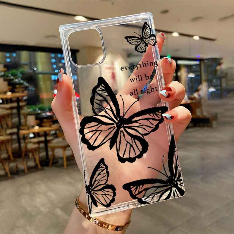 

Butterfly Graphic Pattern Print Silicone Protective Phone Case High Quality Protective Phone Case For Iphone 14 13 12 11 Xs Xr X 7 8 6s Mini Plus Pro Max Se Gift For Birthday/easter/boy/girlfriend