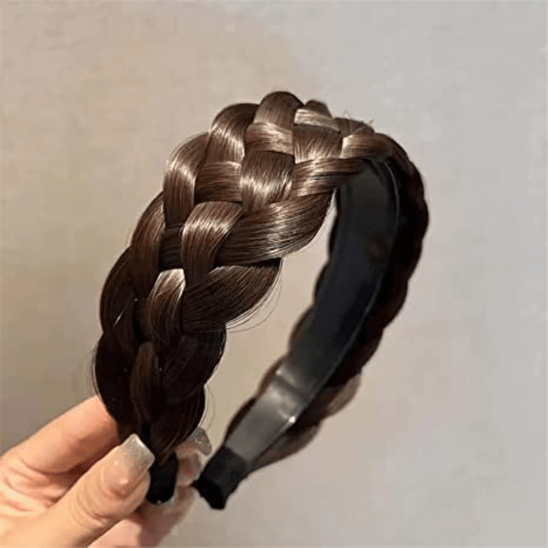 Wig Band Fashion Princess Wig Synthetic Braided Headband - Temu Canada