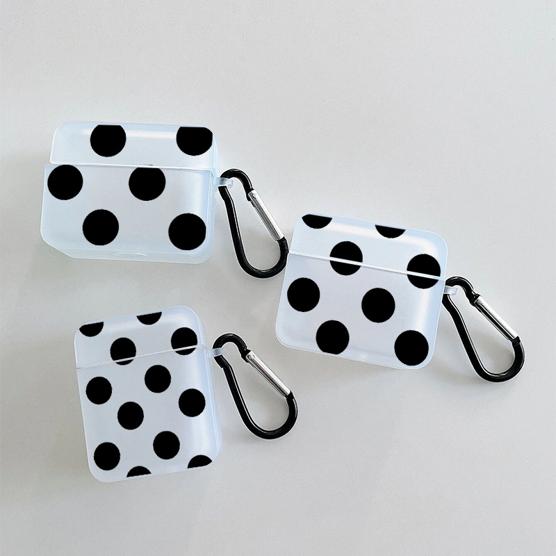 

Black Regular Circle Graphic Pattern Headphone Case For Apple Airpods1/2, Airpods3, Airpods Pro Airpods Pro (2nd Generation)