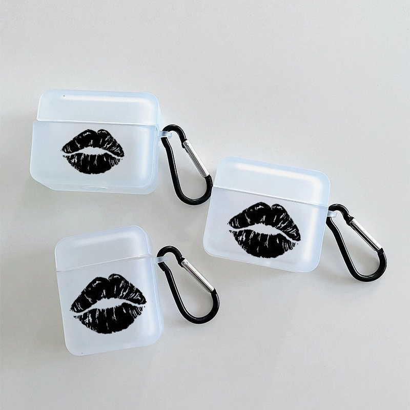 

Black & White Lips Graphic Pattern Headphone Case For Airpods1/2, Airpods3, Airpods Pro Airpods Pro (2nd Generation)