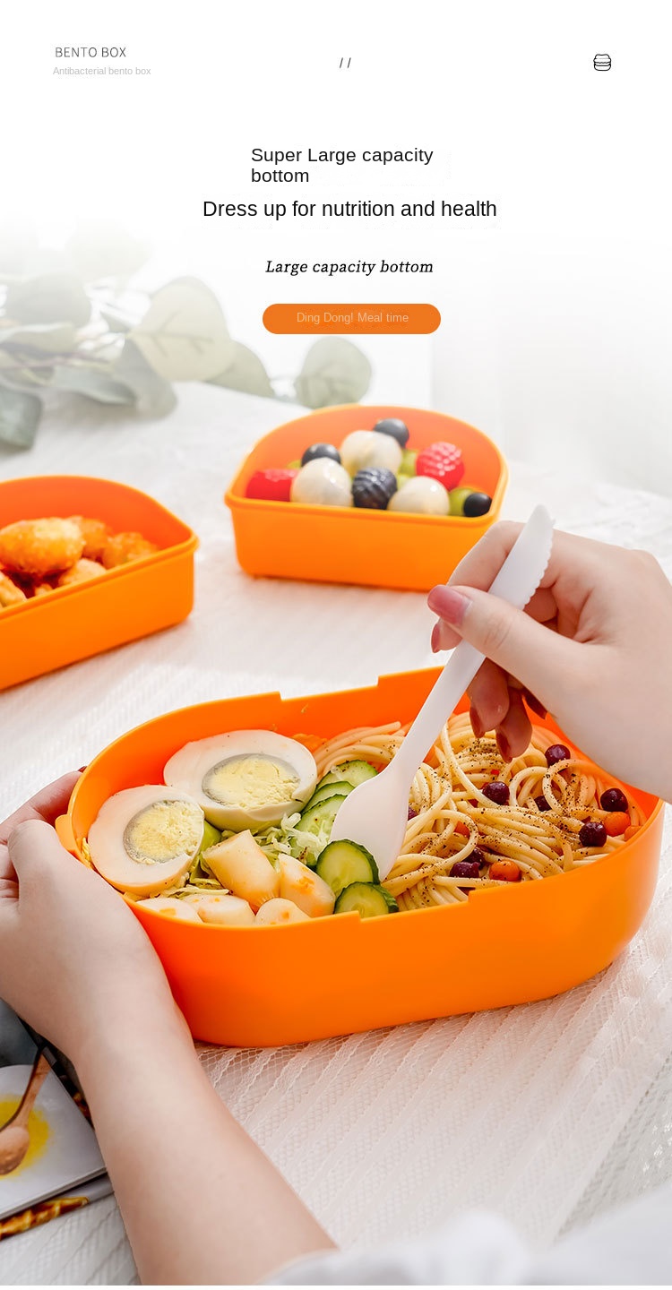 Bento Box With Tableware, Insulated Food Container With Fork Spoon, 2  Layers Stackable Lunch Box For Adults/teens, Leakproof Salad Snack Box For  Office, School, Camping, Kitchen Supplies - Temu