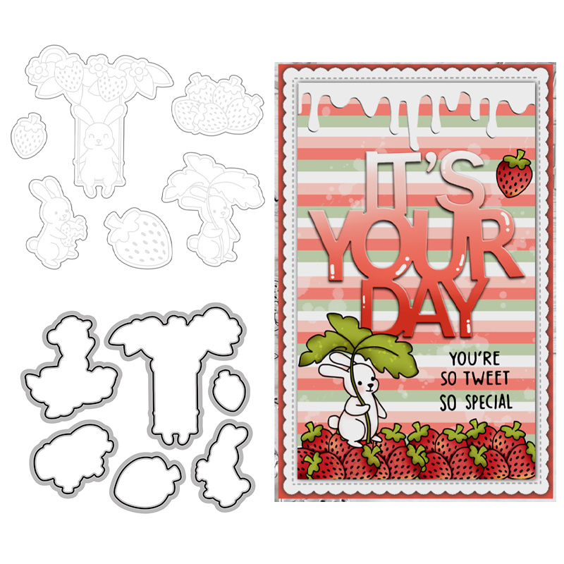 Kawaii Animal-themed Diy Scrapbooking Set - Rainy Day Stamps