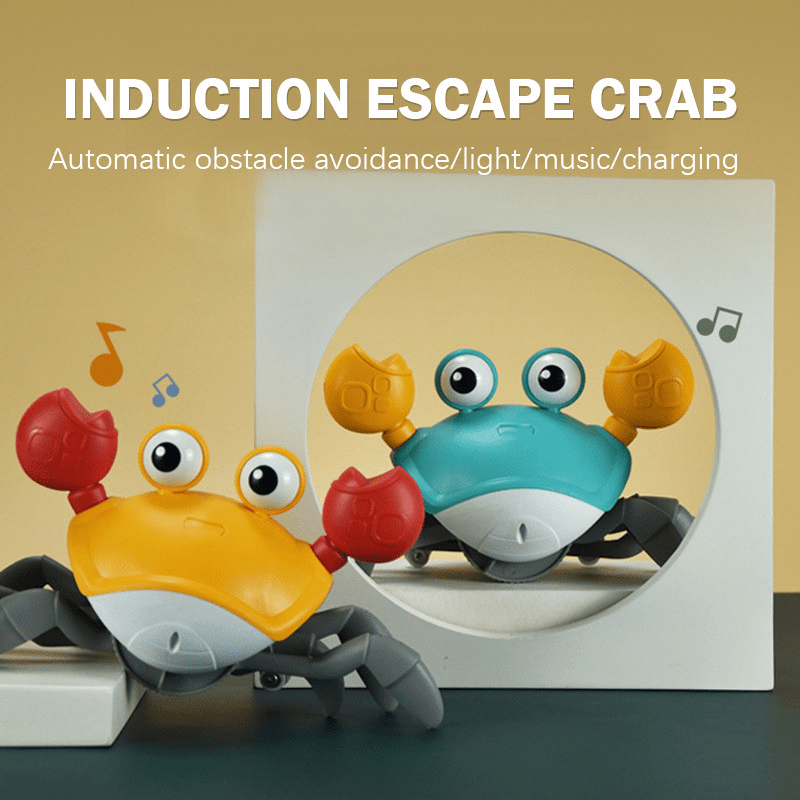 TOPINCN Jouet Crabe Rampant avec Musique et Lumières LED, Marche électrique  Mignonne, Crabe Dansant, évitement Automatique d'obstacles, Jouet Crabe  électrique, Jouets Rampants (Orange) : : Jeux et Jouets