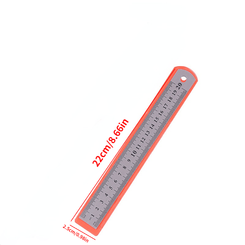 Stainless Steel Ruler Perfectly Straight Metal Rule For - Temu