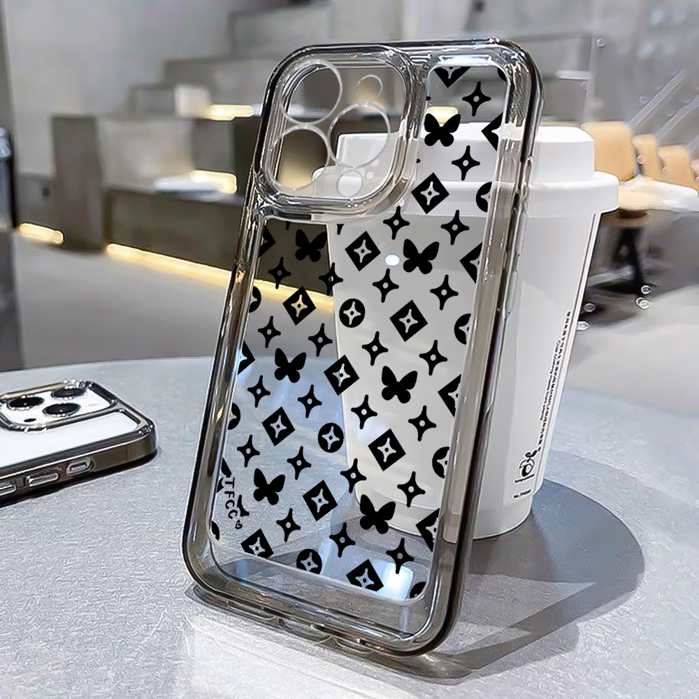 Louis Vuitton Black iPhone 12 Pro Clear Case