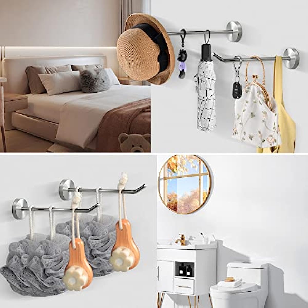 Coat Hooks Bath Towel Hooks Wall Hooks For Hanging Hat Nurse - Temu