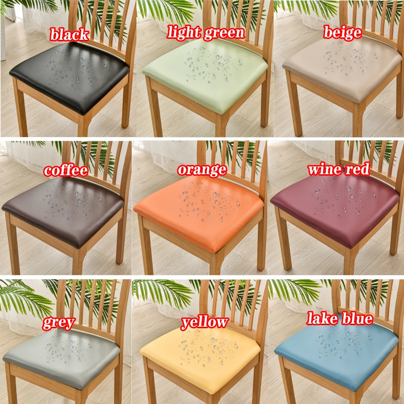 Waterproof Pu Leather Chair Cushion Cover For Cafe Bar - Temu