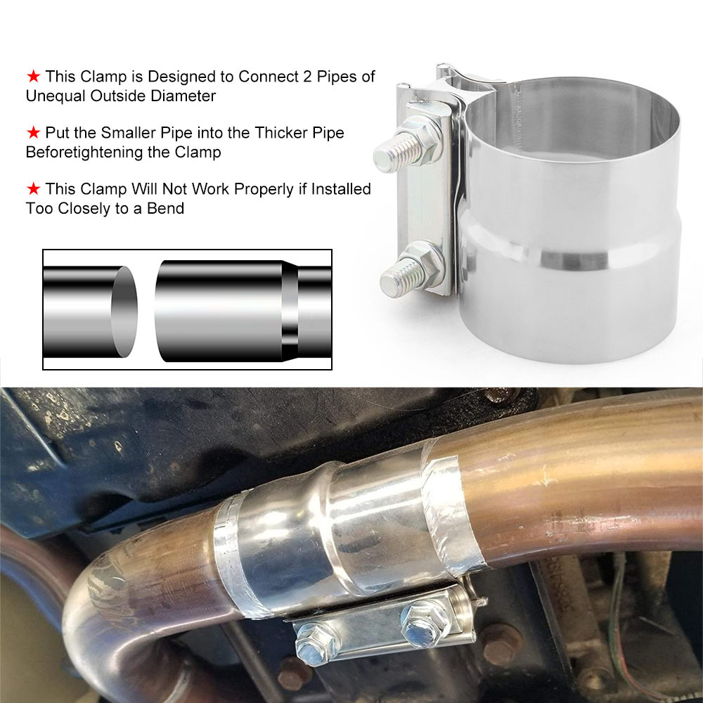 Stainless Steel Exhaust Sleeve Butt Joint Clamp Exhaust Band Temu
