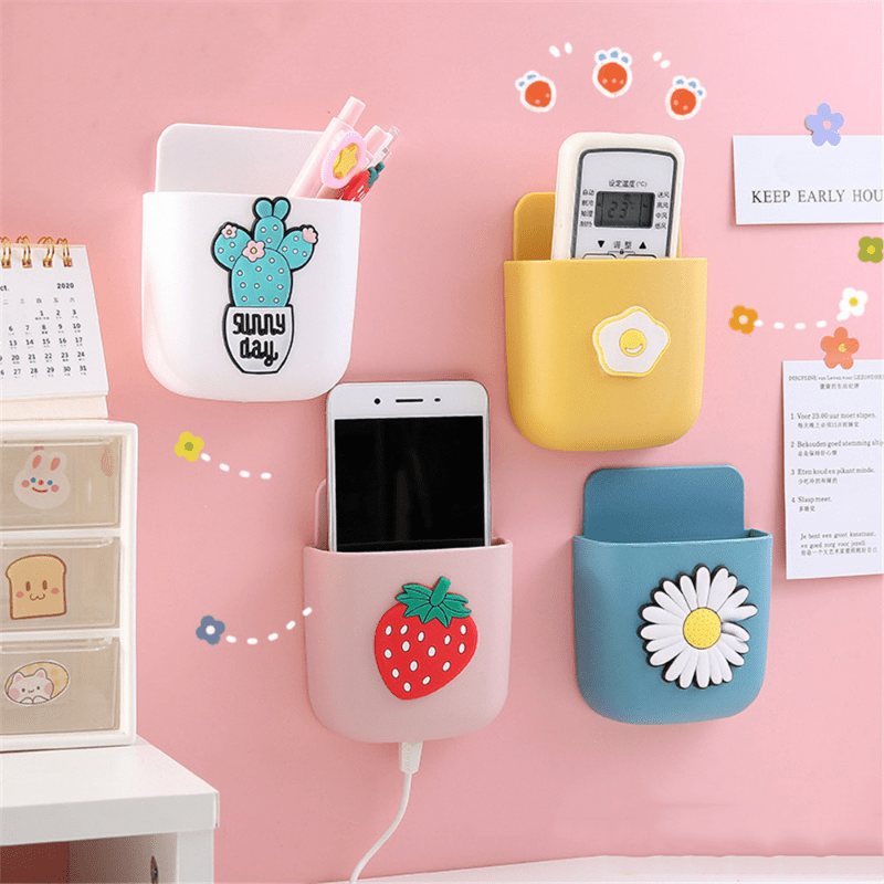 Kawaii Desk Organizer Drawer With Sticker Cute Plastic Clear Organizing  Boxes Stationery Storage Box Container For Home School