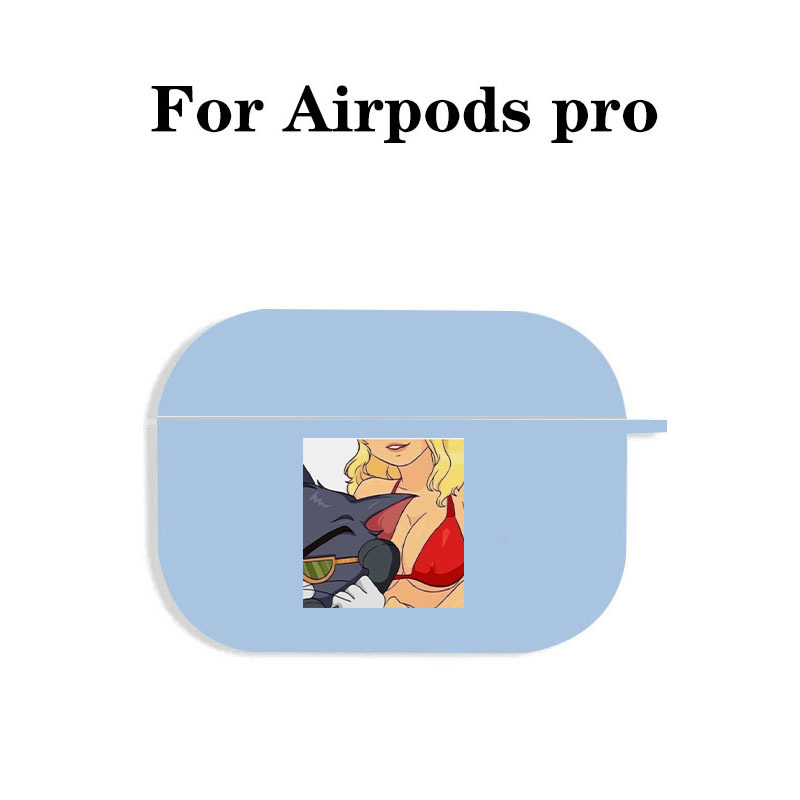 Air Pods Case Girl, Silicone Cat Cover