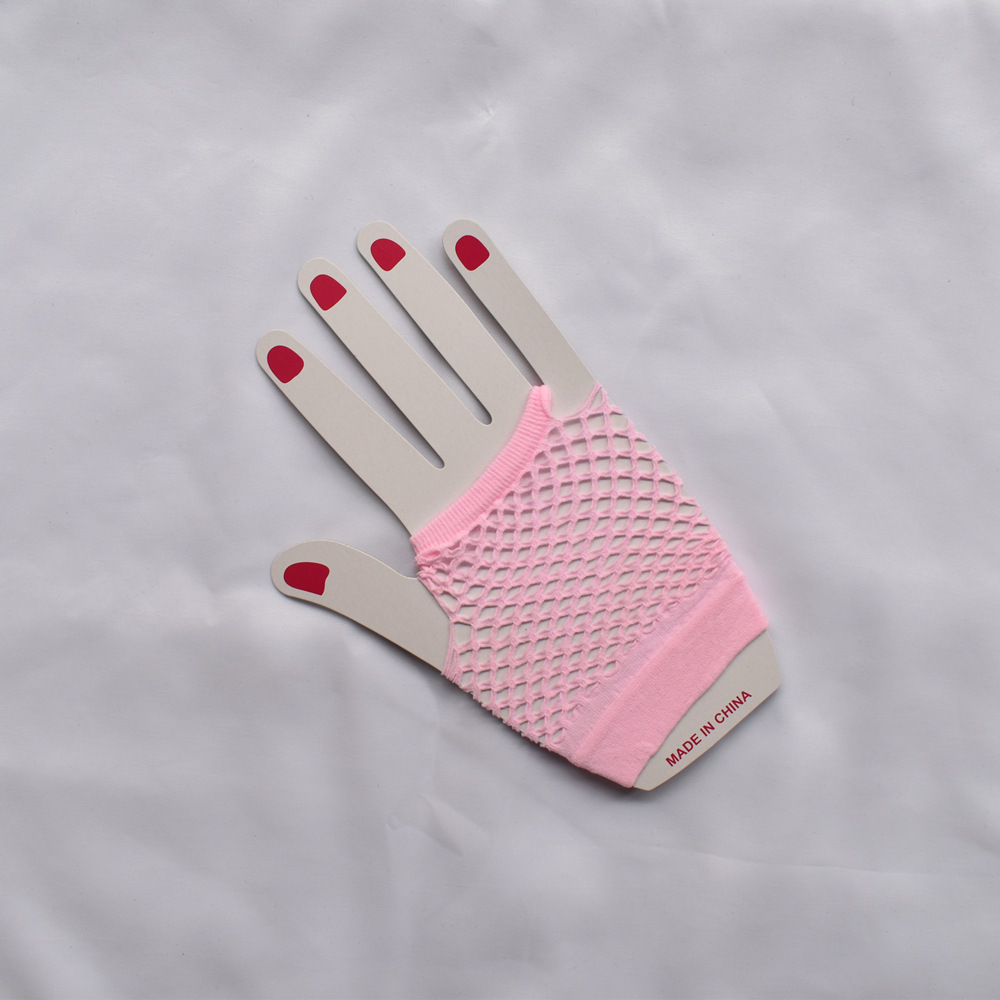 Adults Short Fishnet Fingerless Gloves Rave Accessories - Temu