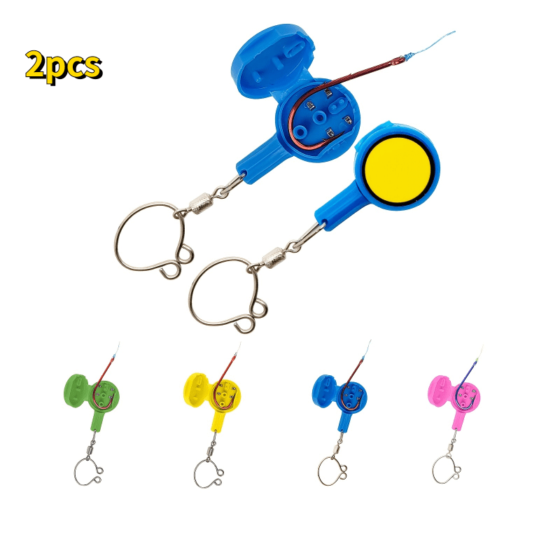 Tie Fishing Knots 2pcs Fishing Line Knotter Hook Protector Tying Tools Fishing  Hook Holder Fly Fishing Knot Tying Tools Sturdy - AliExpress