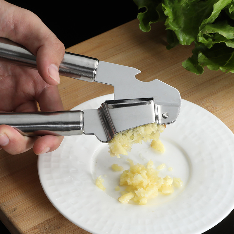 Garlic Press Garlic Paste Multifunctional Clip Stainless Steel Manual Pull  Garlic Beater Kitchen Accessories Garlic Chopper