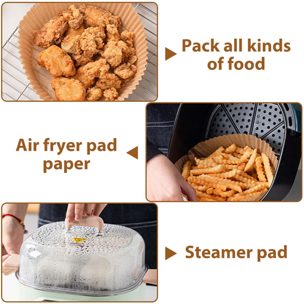 Air Fryer Baking Paper Square Food Disposable Paper Liner Kitchen