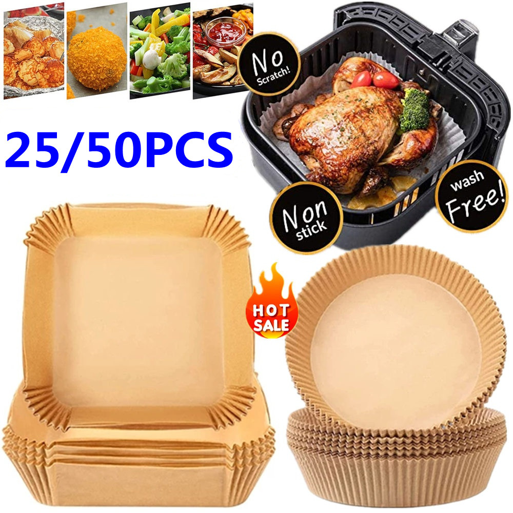 Air Fryer Disposable Papers Mat Non-Stick Square Baking Papers R7UB -  AliExpress