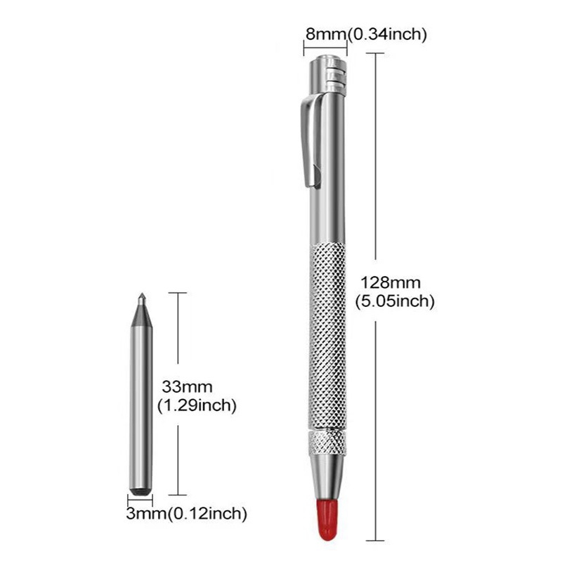 CIMAXIC 4pcs Line Drawing Tool Pen Ceramics Marking Pen Engraver Pen Metal  Marker Pen Metal Marking Pen Layout Tool Machinist Tools Glass Engraving Pen  Cutting Pen Metal Alloy Draw a Line 