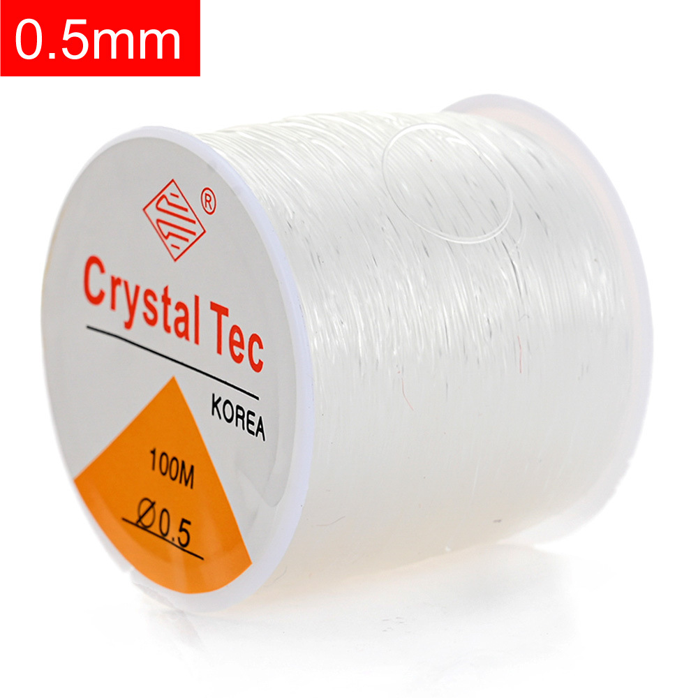Transparent Fish Silk Elastic Thread 8 Sizes Available Diy - Temu