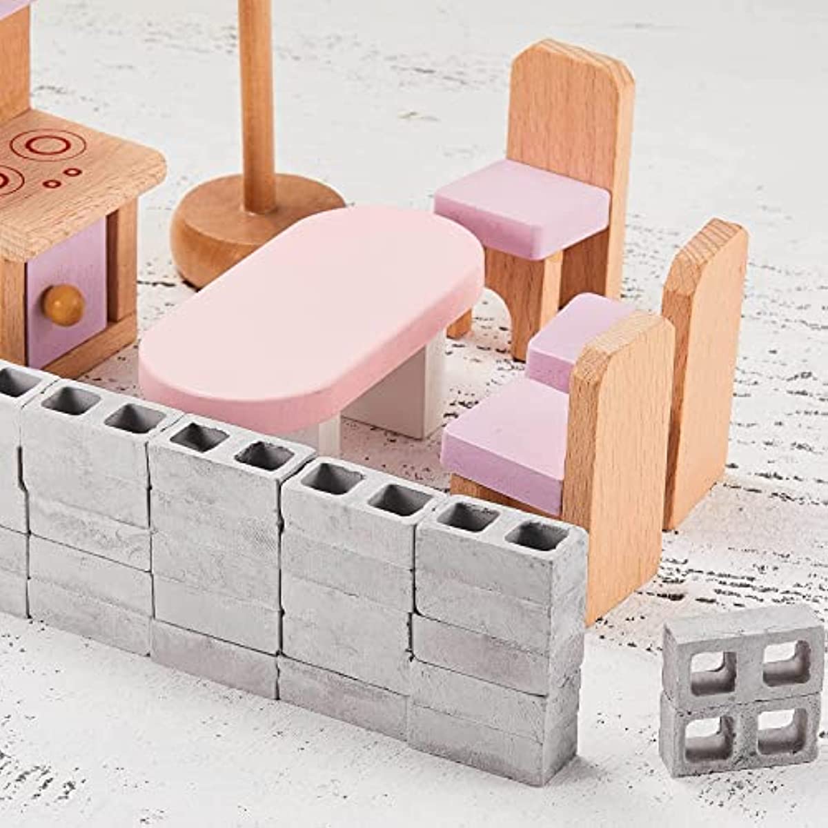 30PCS Diy Brick Building Set Miniature Bricks Tiny Bricks Kids Construction  Toys