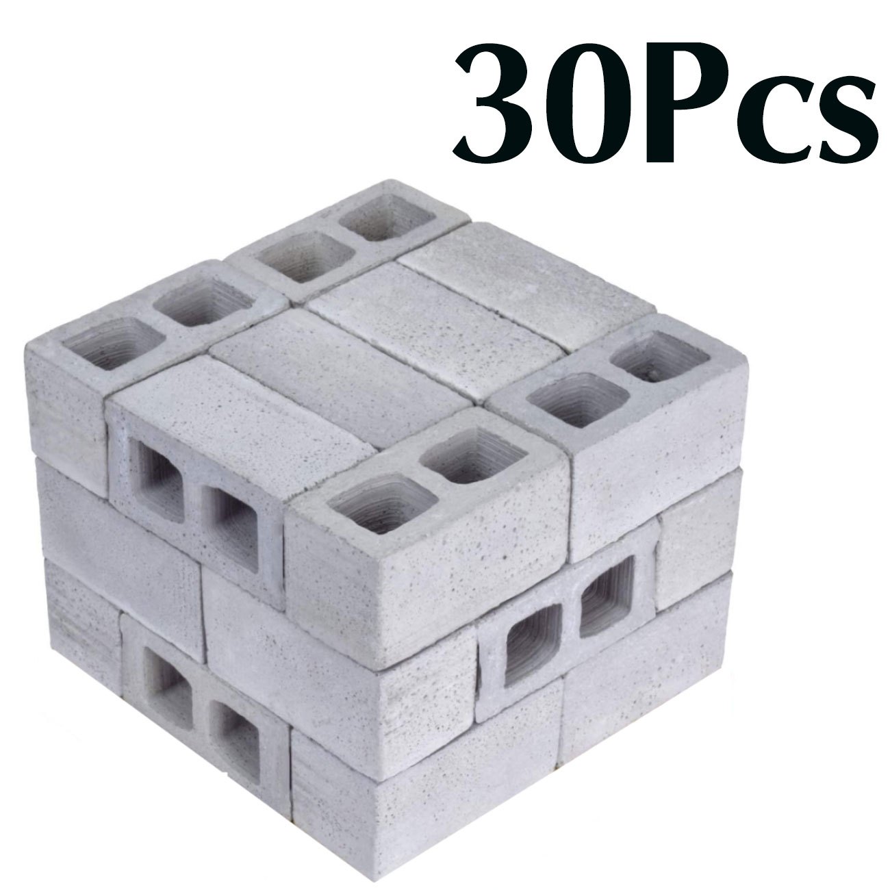 60 Paquetes Bloques de Cemento Escala 1/12 Mini Ladrillos