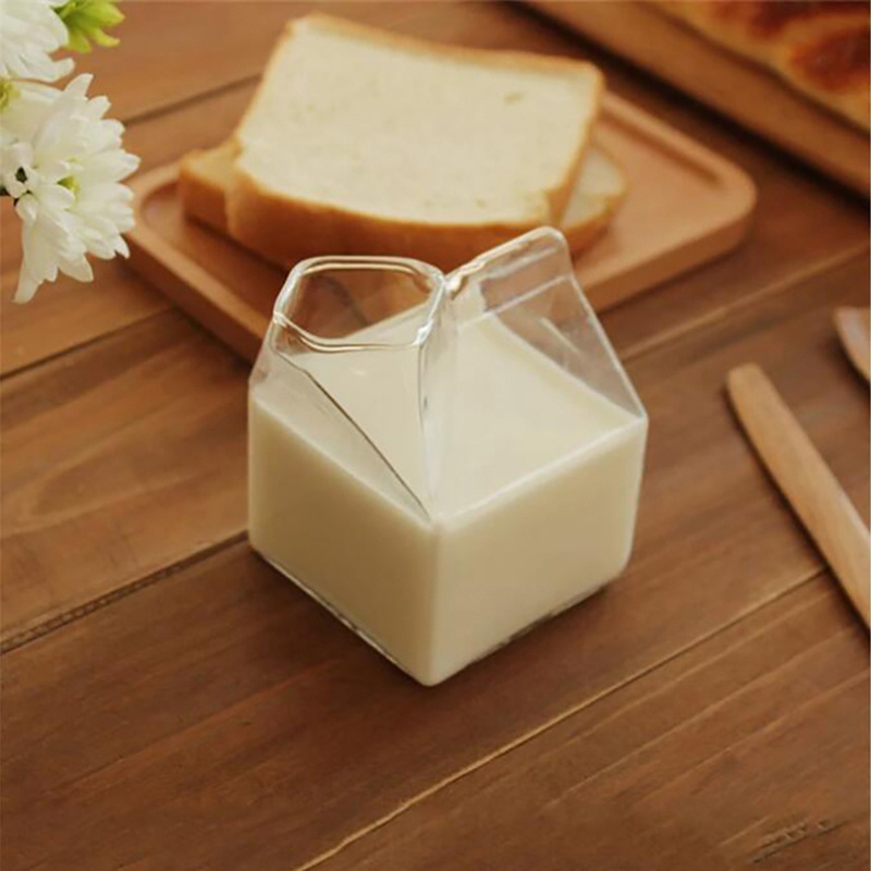 Glass milk container