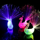 1pc magical peacock decoration illuminate your home with led lights stars that shine in the dark