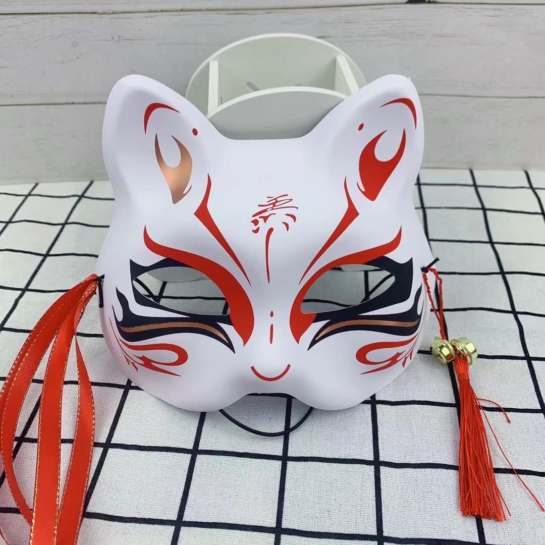 LIQUID Anime Demon Slayer Foxes Mask Hand-painted Japanese Mask