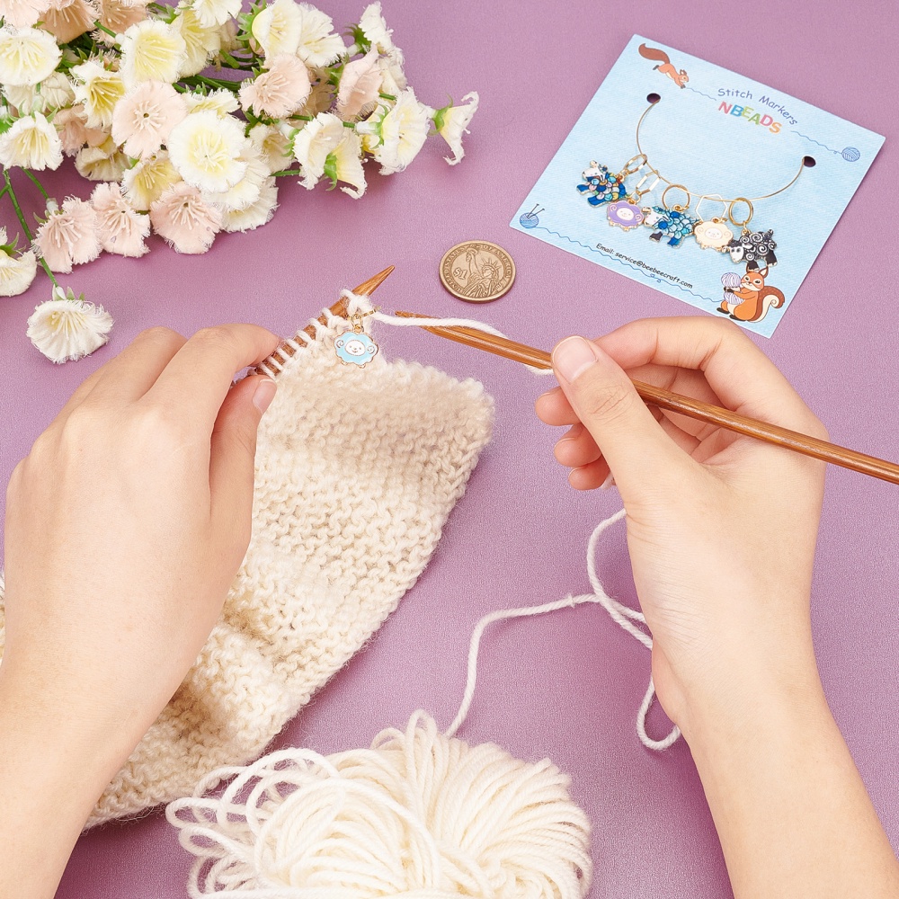 Stitch Markers Alloy Enamel Crochet Stitch Marker Charms - Temu