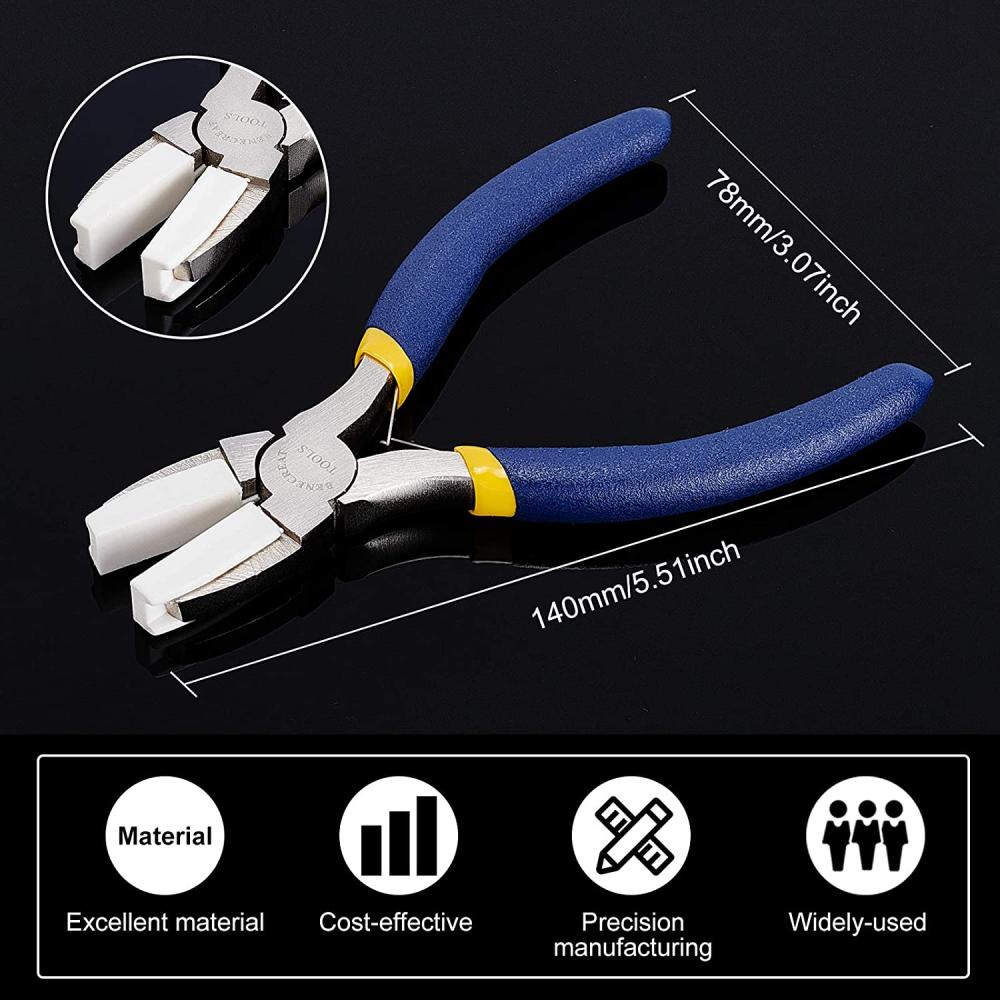 Double Nylon Jaw Pliers Adhesive Jaws Diy Jewelry Making Temu