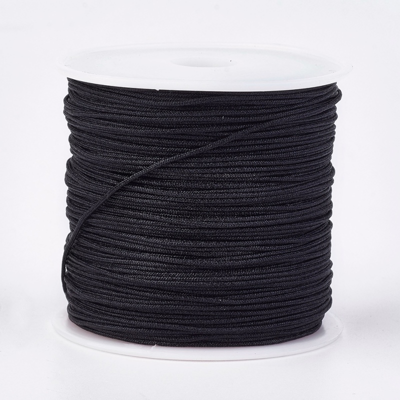 Nunify 1 Roll Black Cotton Thread Hair Weave Thread With Curved