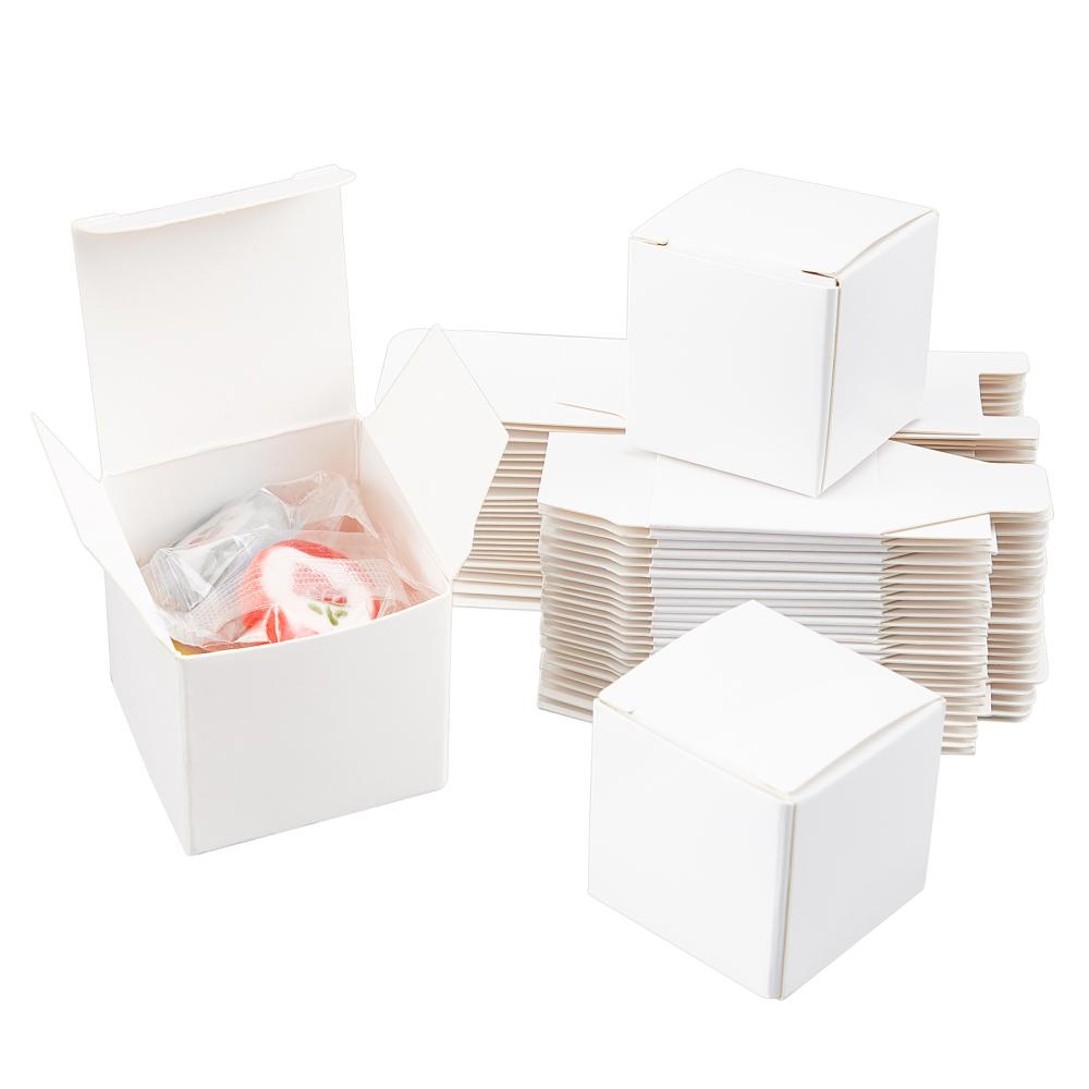 Caja de papel de cartón para embalaje de regalo Kraft, pequeña