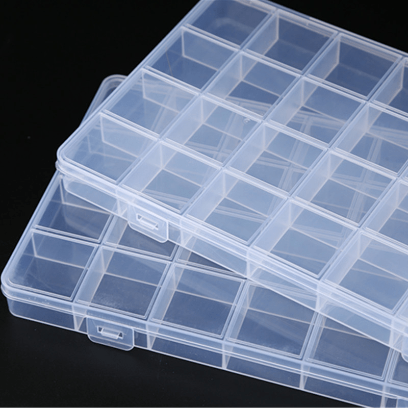 1pc 24 grilles Compartiment Boîte Rangement En Plastique - Temu Canada