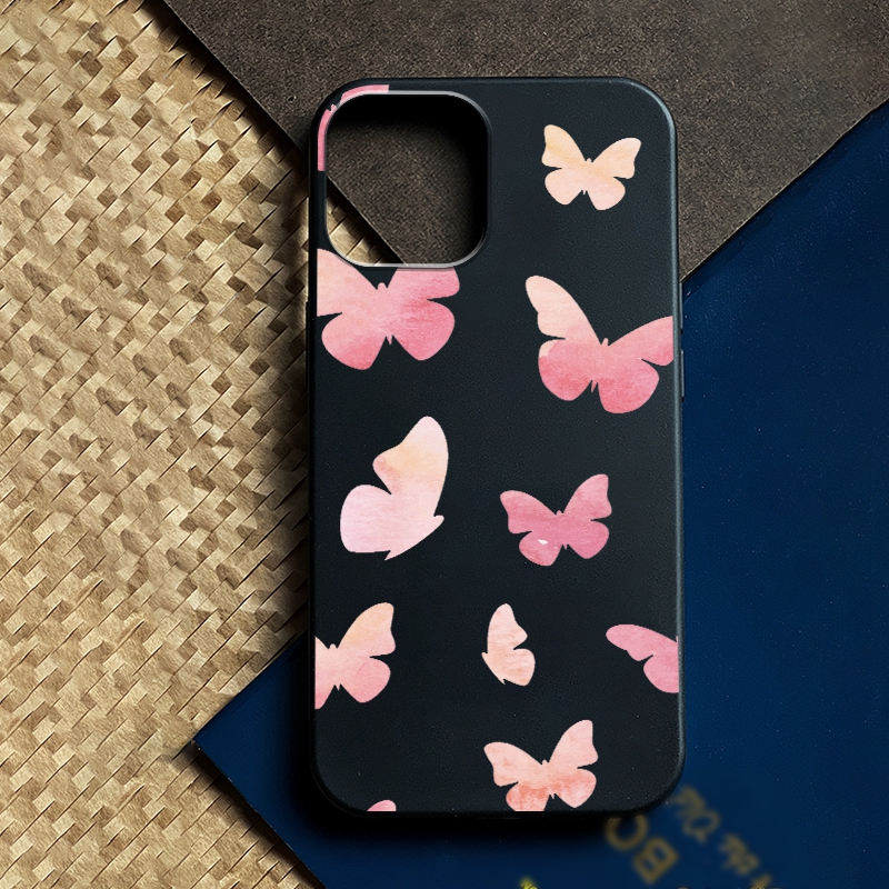 Funda Teléfono Estampado Mariposas Iphone 15 14 13 12 11 - Temu