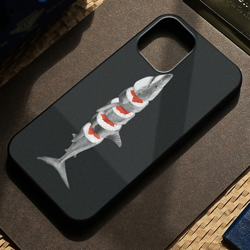 Fish Separated Vertically Pattern Print Protective Phone - Temu