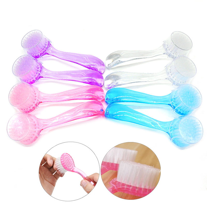 

Dust-free Nail Art Cleaning Brush - Round Head Plastic Hands And Fingers Nails Remover For Manicure Tool