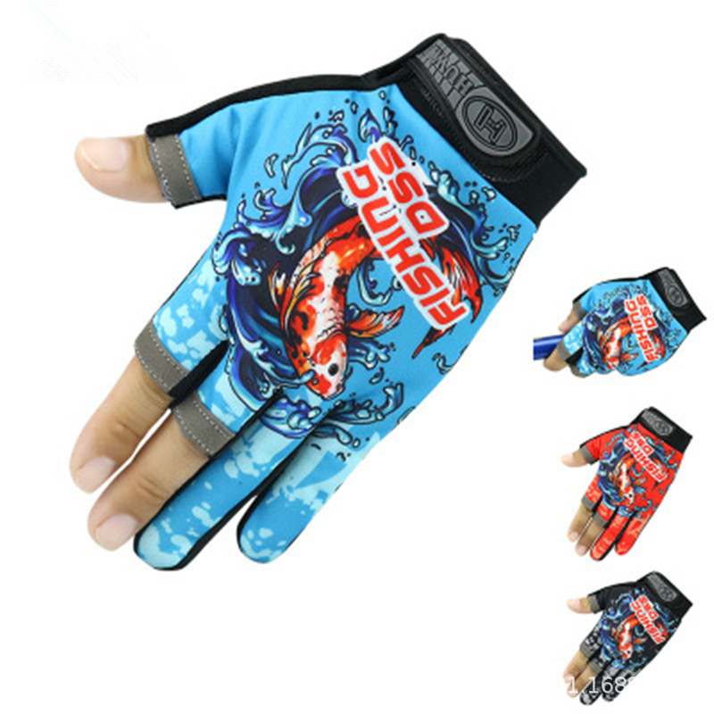 Sun Protection Fishing Gloves Fingerless Fish - Temu
