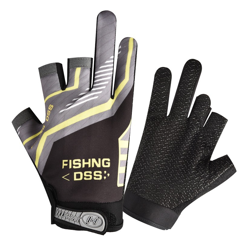 1pair Three Finger Fishing Gloves Unisex Sea Fishing - Temu