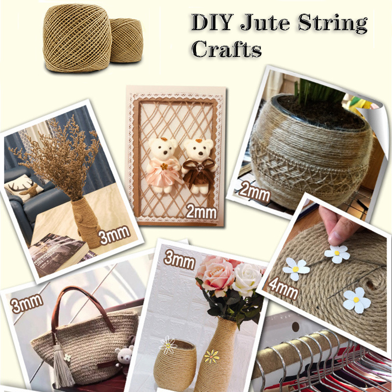 Natural Vintage Jute Rope Manila Rope String Diy Cord For - Temu